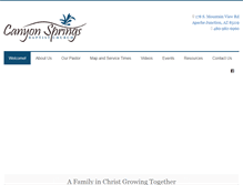 Tablet Screenshot of canyonspringsbaptist.com